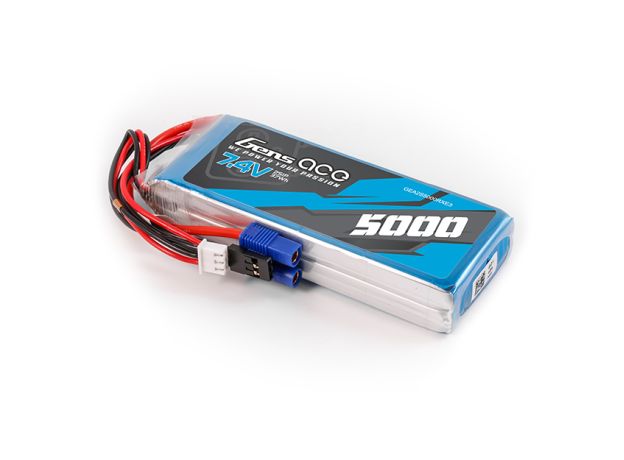 Gens ace 5000mAh 2S 7.4V LiPo Batarya | EC3 or JR Konnektör | TX&RX