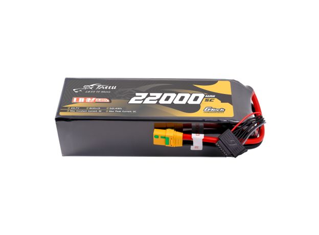 Tattu 22000mAh 6S 5C 23.7V(UHV) LiPo Batarya | XT90S-F Konnektör | UAV Classic