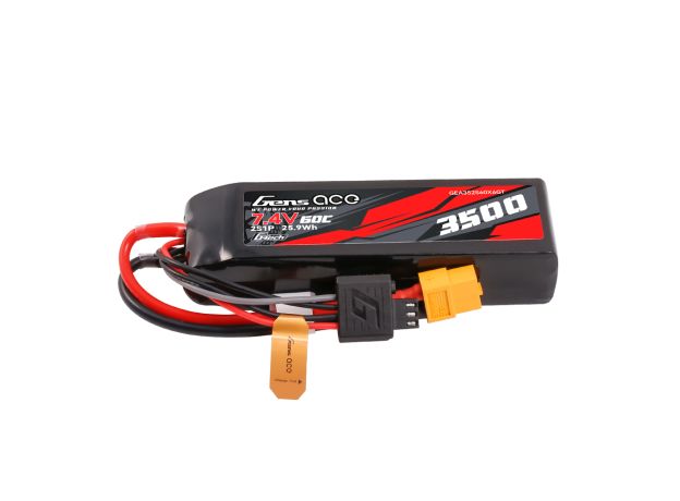 Gens ace 3500mAh 2S 60C 7.4V LiPo Batarya | XT60 Konnektör | Car Classic