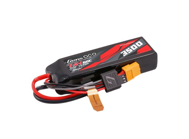 Gens ace 3500mAh 2S 60C 7.4V LiPo Batarya | XT60 Konnektör | Car Classic