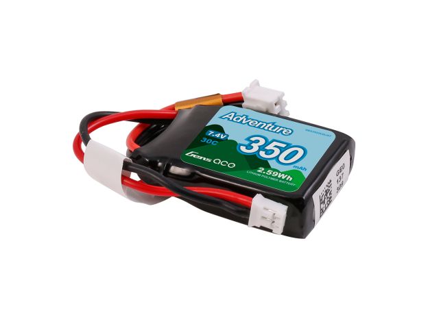 Gens ace 350mAh 2S 30C 7.4V LiPo Batarya | JST Konnektör | Adventure (Non-G-Tech)