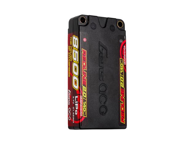 Gens ace 8500mAh 1S 140C 3.7V Shorty LiPo Batarya | 5.0mm bullet | Kırmızıline 2.0