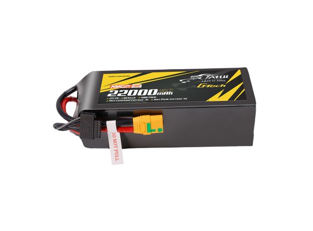 Tattu 22000mAh 6S 10C 22.2V LiPo Batarya | XT90S-F Konnektör | Semi-solid