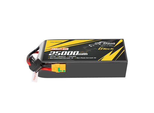Tattu 25000mAh 6S 10C 22.2V LiPo Batarya | XT90S-F Konnektör | Semi-solid
