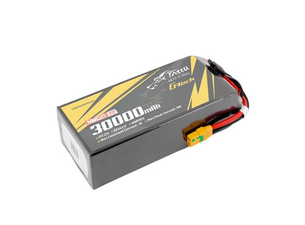 Tattu 30000mAh 6S 10C 22.2V LiPo Batarya | XT90S-F Konnektör | Semi-solid