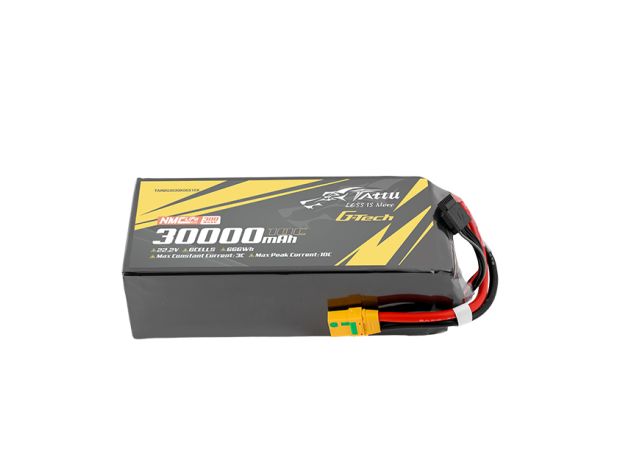 Tattu 30000mAh 6S 10C 22.2V LiPo Batarya | XT90S-F Konnektör | Semi-solid