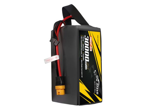 Tattu 30000mAh 12S 10C 44.4V LiPo Batarya | AS150U Konnektör | Semi-solid
