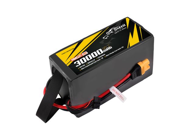 Tattu 30000mAh 12S 10C 44.4V LiPo Batarya | AS150U Konnektör | Semi-solid