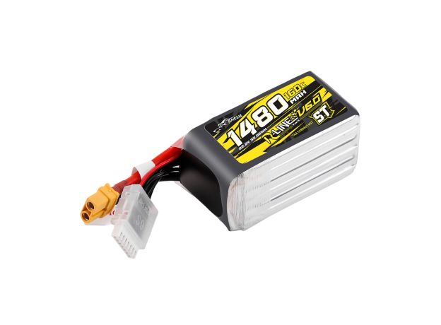 Tattu 1480mAh 6S 160C 22.2V ST LiPo Batarya | XT60 Konnektör | R-Line 6.0