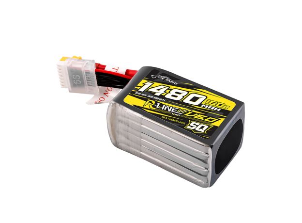 Tattu 1480mAh 6S 160C 22.2V SQ LiPo Batarya | XT60 Konnektör | R-Line 6.0