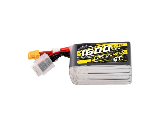 Tattu 1600mAh 6S 160C 22.2V ST LiPo Batarya | XT60 Konnektör | R-Line 6.0