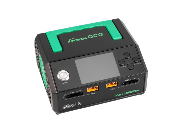 Gens ace iMars D1000 Plus Akıllı Şarj Cihazı | AC 1000W | 25A | 1-7S| 2 Kanallı