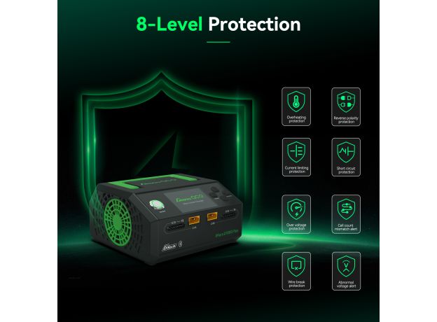 Gens ace iMars D1000 Plus Akıllı Şarj Cihazı | AC 1000W | 25A | 1-7S| 2 Kanallı