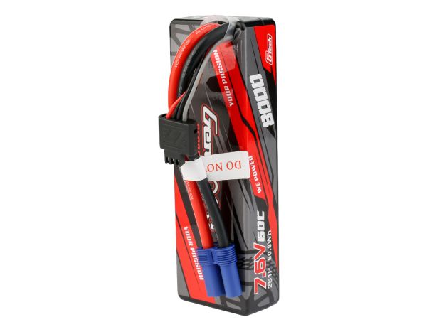 Gens ace 8000mAh 2S 60C 7.6V(HV) LiPo Batarya | Sert Kasalı | EC5 Konnektör | Car Classic