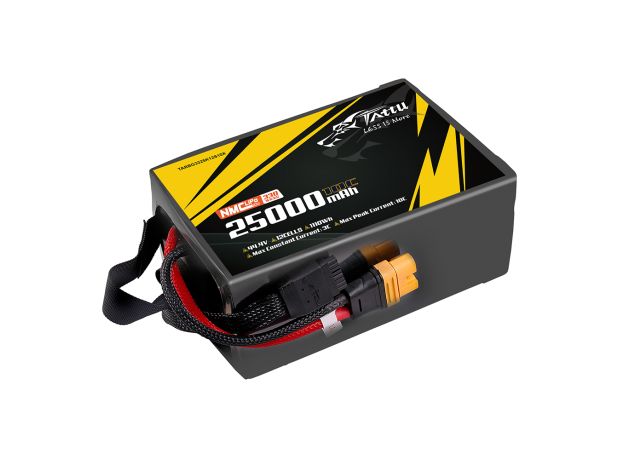 Tattu 25000mAh 12S 10C 44.4V LiPo Batarya | AS150U-F Konnektör | Semi-solid