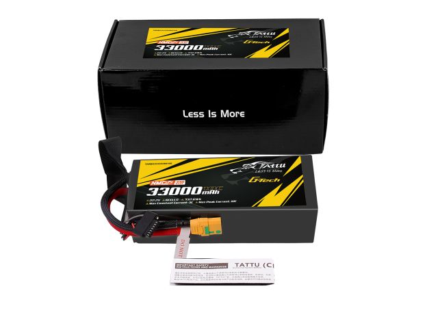 Tattu 33000mAh 6S 10C 22.2V LiPo Batarya | XT90-S Konnektör | Semi-solid (330Wh/kg)