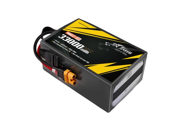Tattu 33000mAh 12S 10C 44.4V LiPo Batarya | AS150U-F Konnektör | Semi-solid (330Wh/kg)