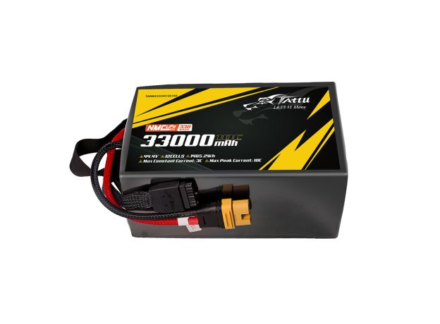 Tattu 33000mAh 12S 10C 44.4V LiPo Batarya | AS150U-F Konnektör | Semi-solid (330Wh/kg)