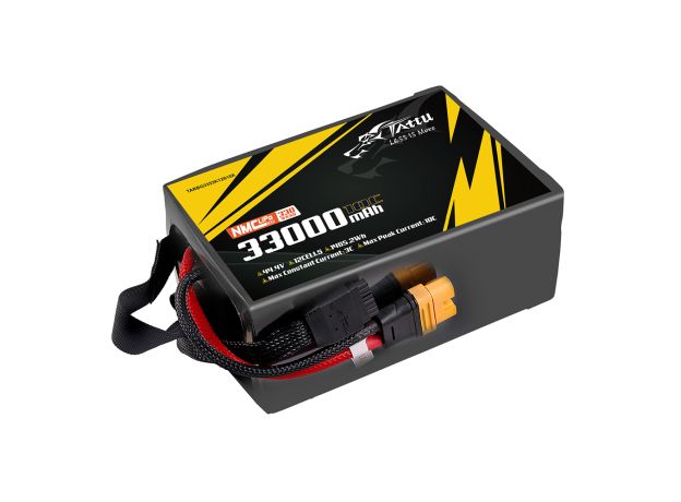 Tattu 33000mAh 12S 10C 44.4V LiPo Batarya | AS150U-F Konnektör | Semi-solid (330Wh/kg)