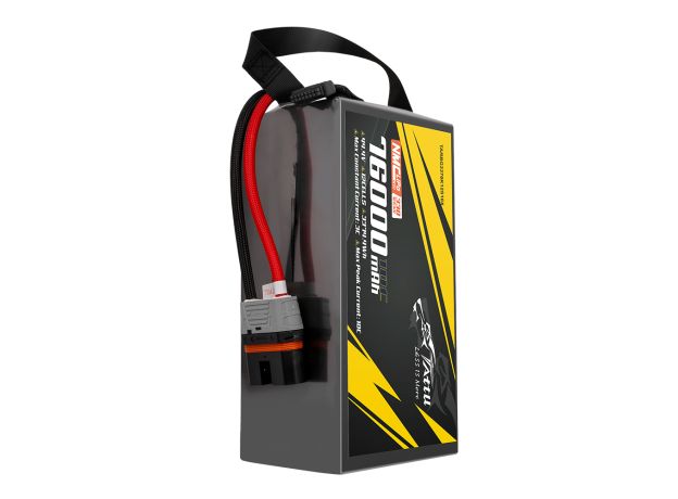 Tattu 76000mAh 12S 10C 44.4V LiPo Batarya | QS12-S Konnektör | Semi-solid
