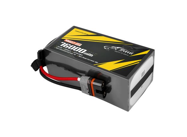 Tattu 76000mAh 12S 10C 44.4V LiPo Batarya | QS12-S Konnektör | Semi-solid