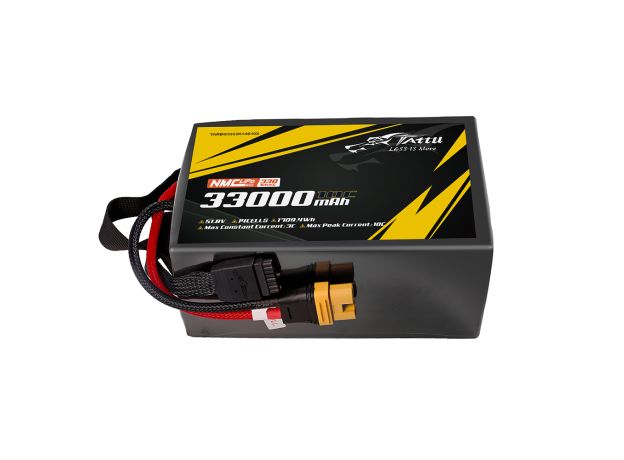 Tattu 33000mAh 14S 10C 51.8V LiPo Batarya | AS150U-F Konnektör | Semi-solid (330Wh/kg)