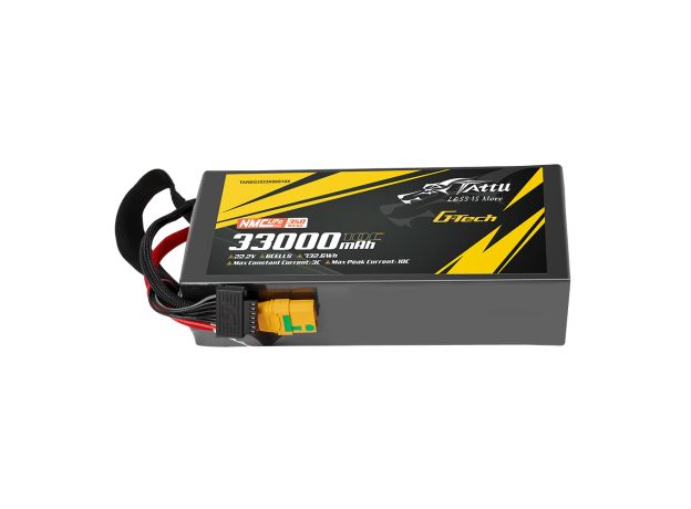 Tattu 33000mAh 6S 10C 22.2V LiPo Batarya | XT90-S Konnektör | Semi-solid (350Wh/kg)