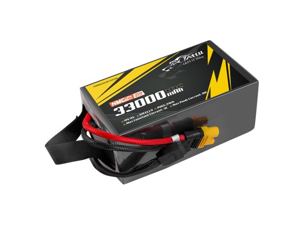 Tattu 33000mAh 12S 10C 44.4V LiPo Batarya | AS150U-F Konnektör | Semi-solid (350Wh/kg)