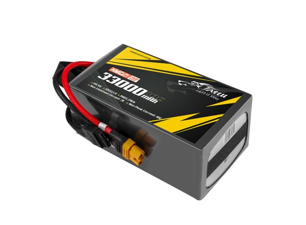 Tattu 33000mAh 12S 10C 44.4V LiPo Batarya | AS150U-F Konnektör | Semi-solid (350Wh/kg)