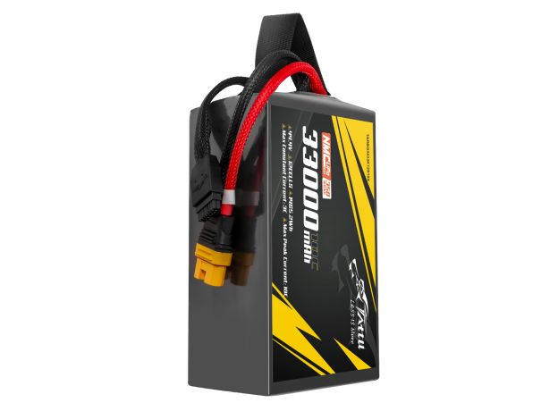 Tattu 33000mAh 12S 10C 44.4V LiPo Batarya | AS150U-F Konnektör | Semi-solid (350Wh/kg)