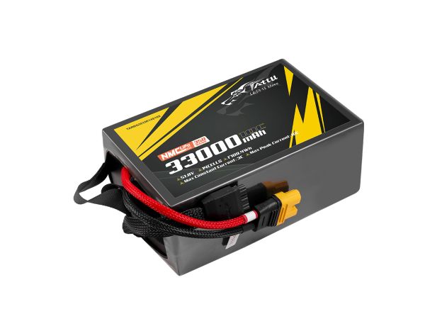 Tattu 33000mAh 14S 10C 51.8V LiPo Batarya | AS150U-F Konnektör | Semi-solid (350Wh/kg)