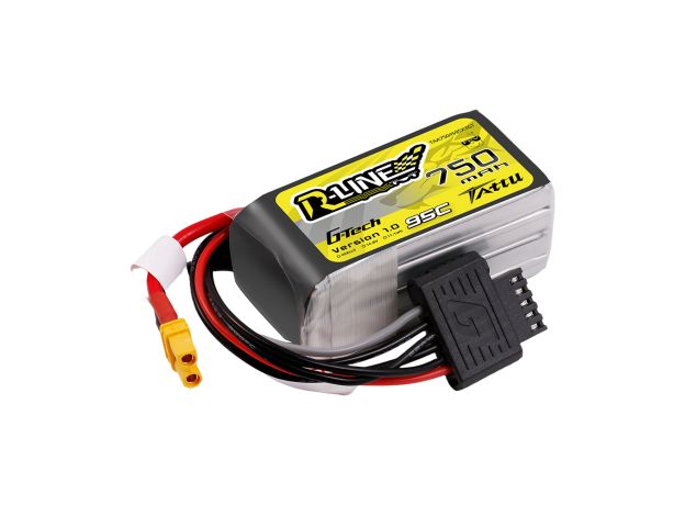 Tattu 750mAh 4S 95C 14.8V LiPo Batarya | XT30 Konnektör | R-Line 1.0