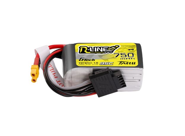 Tattu 750mAh 4S 95C 14.8V LiPo Batarya | XT30 Konnektör | R-Line 1.0