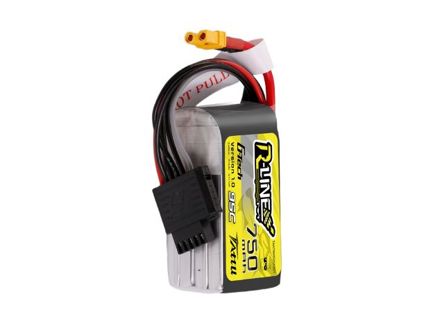 Tattu 750mAh 4S 95C 14.8V LiPo Batarya | XT30 Konnektör | R-Line 1.0