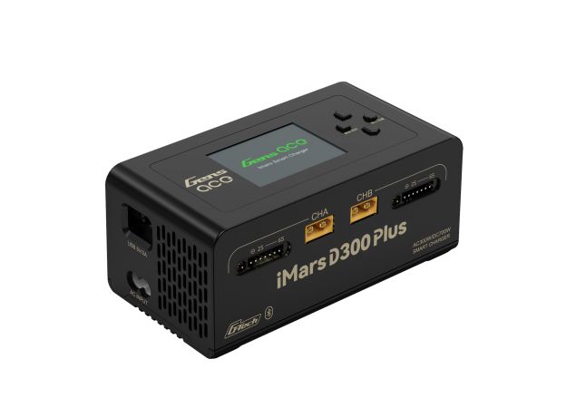 Gens ace iMars D300 Plus Akıllı Şarj Cihazı | AC 300W + DC 700W | 16A | 1-6S| 2 Kanallı | Siyah