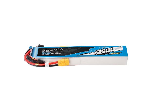 Gens ace 3500mAh 12S 80C 44.4V LiPo Batarya | XT90 Konnektör | Sport