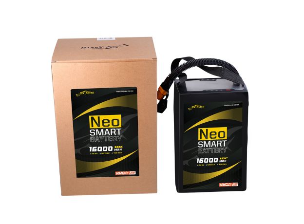Tattu 16000mAh 12S 10C 44.4V Smart LiPo Batarya | AS150U-F Konnektör | NEO Compact