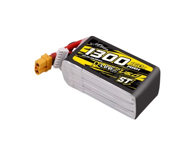 Tattu 1300mAh 6S 160C 22.2V ST LiPo Batarya | XT60 Konnektör | R-Line 6.0