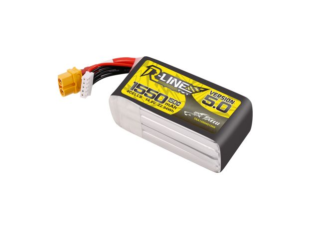 Tattu 1550mAh 4S 150C 14.8V LiPo Batarya | XT60 Konnektör | R-Line 5.0
