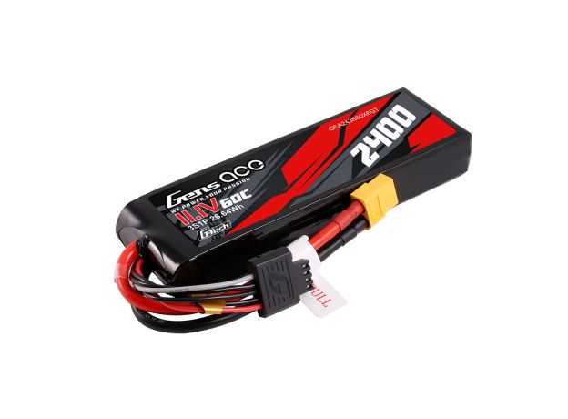 Gens ace 2400mAh 3S 60C 11.1V LiPo Batarya | XT60 Konnektör | Car Classic