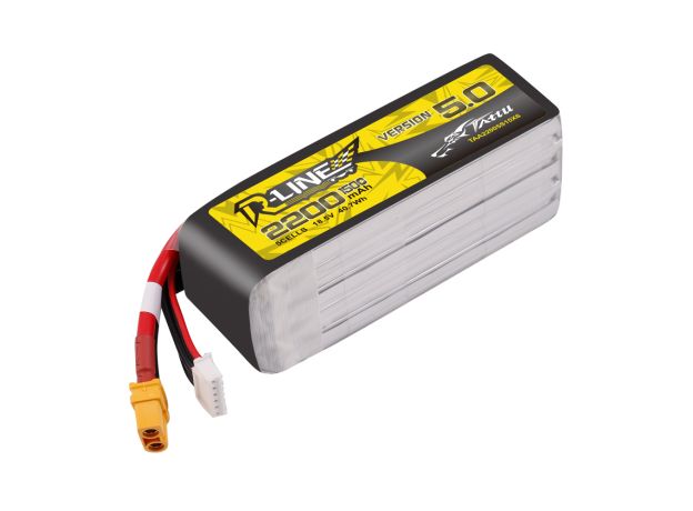 Tattu 2200mAh 5S 150C 18.5V LiPo Batarya | XT60 Konnektör | R-Line 5.0