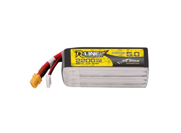 Tattu 2200mAh 5S 150C 18.5V LiPo Batarya | XT60 Konnektör | R-Line 5.0