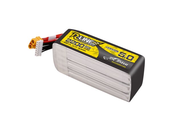 Tattu 2200mAh 6S 150C 22.2V LiPo Batarya | XT60 Konnektör | R-Line 5.0