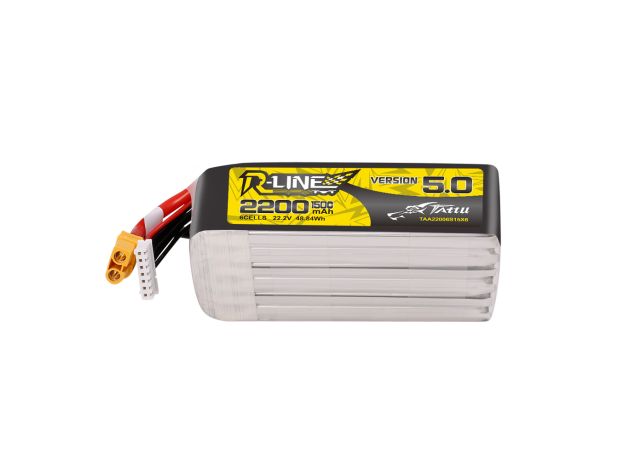 Tattu 2200mAh 6S 150C 22.2V LiPo Batarya | XT60 Konnektör | R-Line 5.0