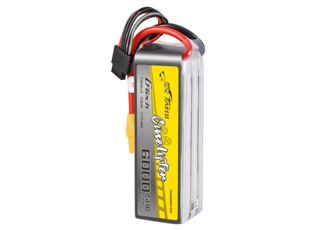 Tattu 6000mAh 8S 150C 29.6V LiPo Batarya | XT90-S Konnektör | Cinelifter