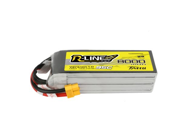 Tattu 8000mAh 8S 95C 29.6V LiPo Batarya | XT60 Konnektör | R-Line 1.0