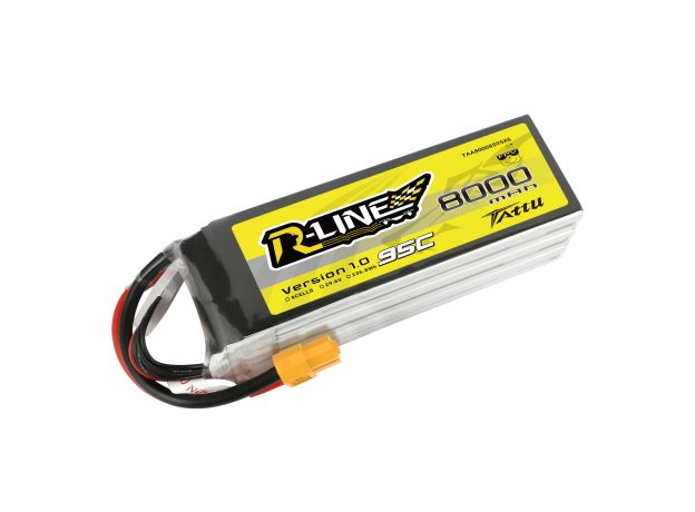 Tattu 8000mAh 8S 95C 29.6V LiPo Batarya | XT60 Konnektör | R-Line 1.0