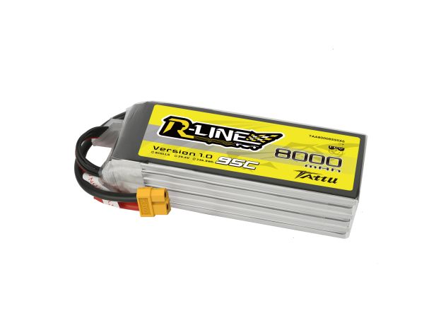 Tattu 8000mAh 8S 95C 29.6V LiPo Batarya | XT60 Konnektör | R-Line 1.0