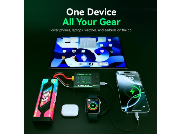 Gens ace iCheck B36 | Smart RC Batarya Checker