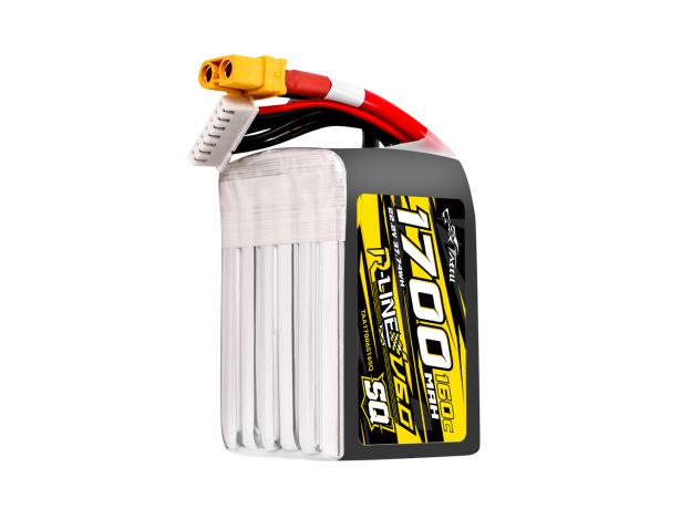 Tattu 1700mAh 6S 160C 22.2V SQ LiPo Batarya | XT60 Konnektör | R-Line 6.0